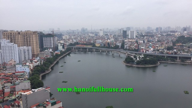 3 bedroom apartment in 57 Lang Ha building, furnished, high floor for rent.